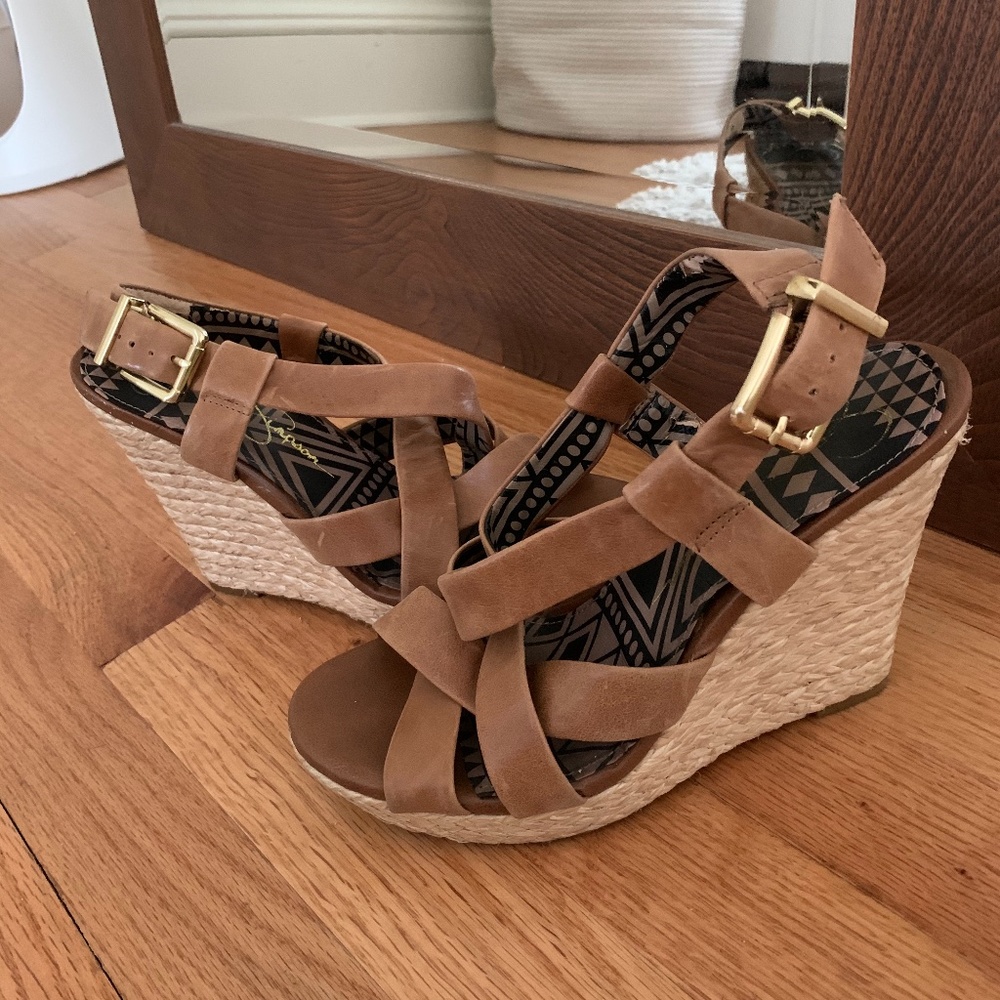Jessica Simpson Brown Wedges